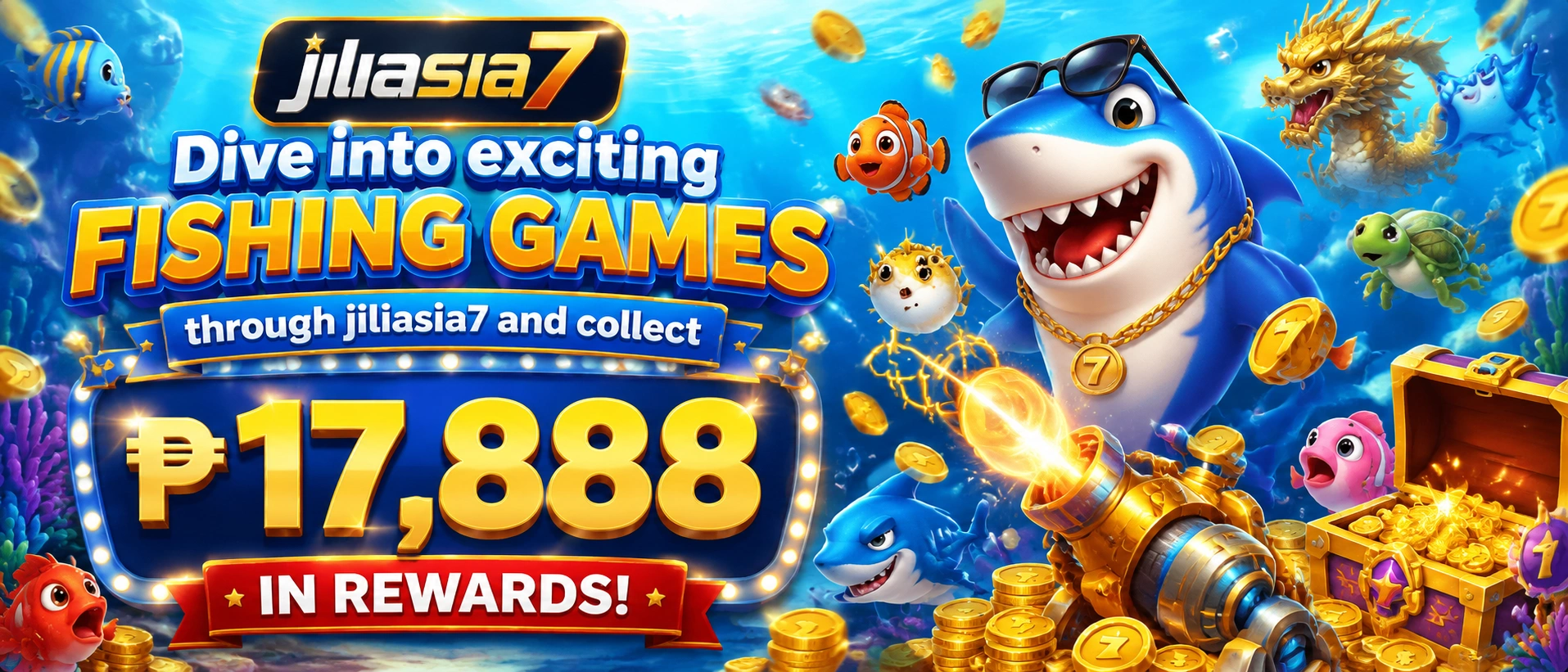 Mobile-friendly fishing game room with bright ocean theme