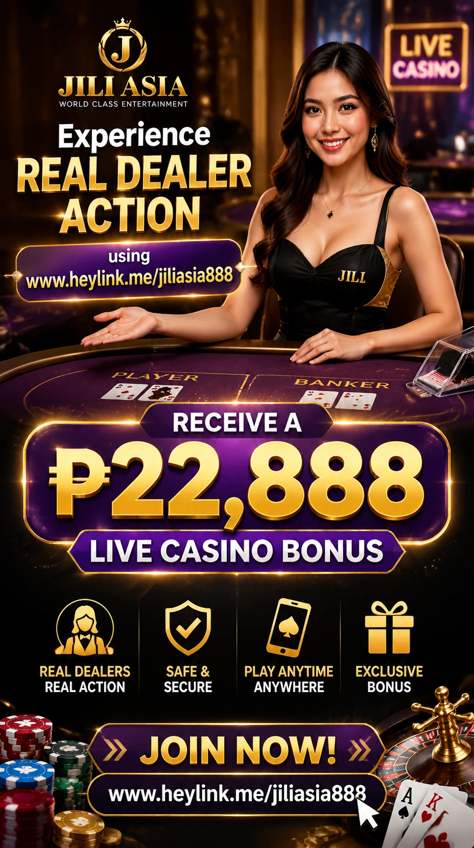 Live dealer table with streaming view and betting interface